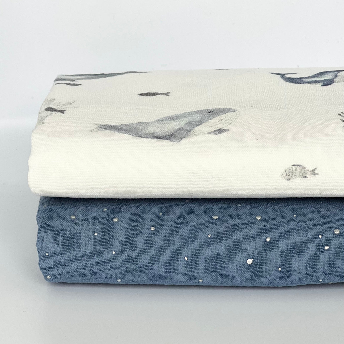 Whale set of 2 muslins