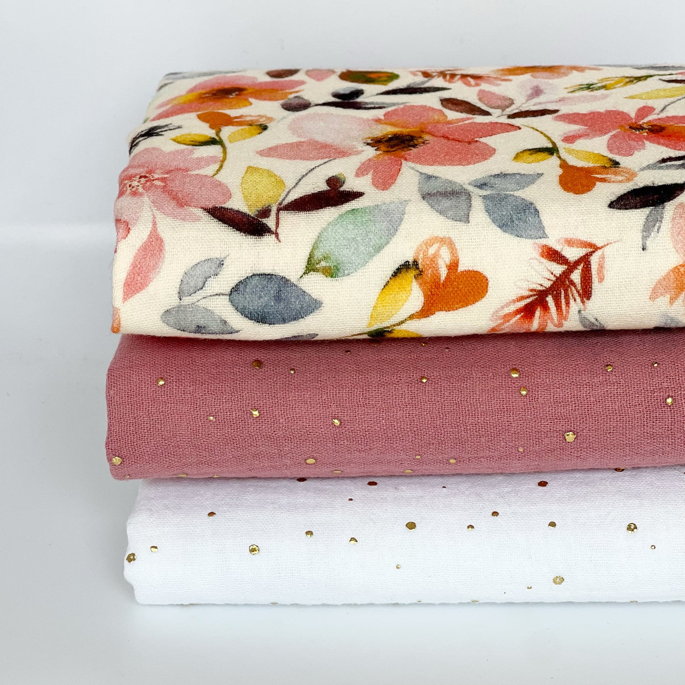 Floral set of 3 muslins