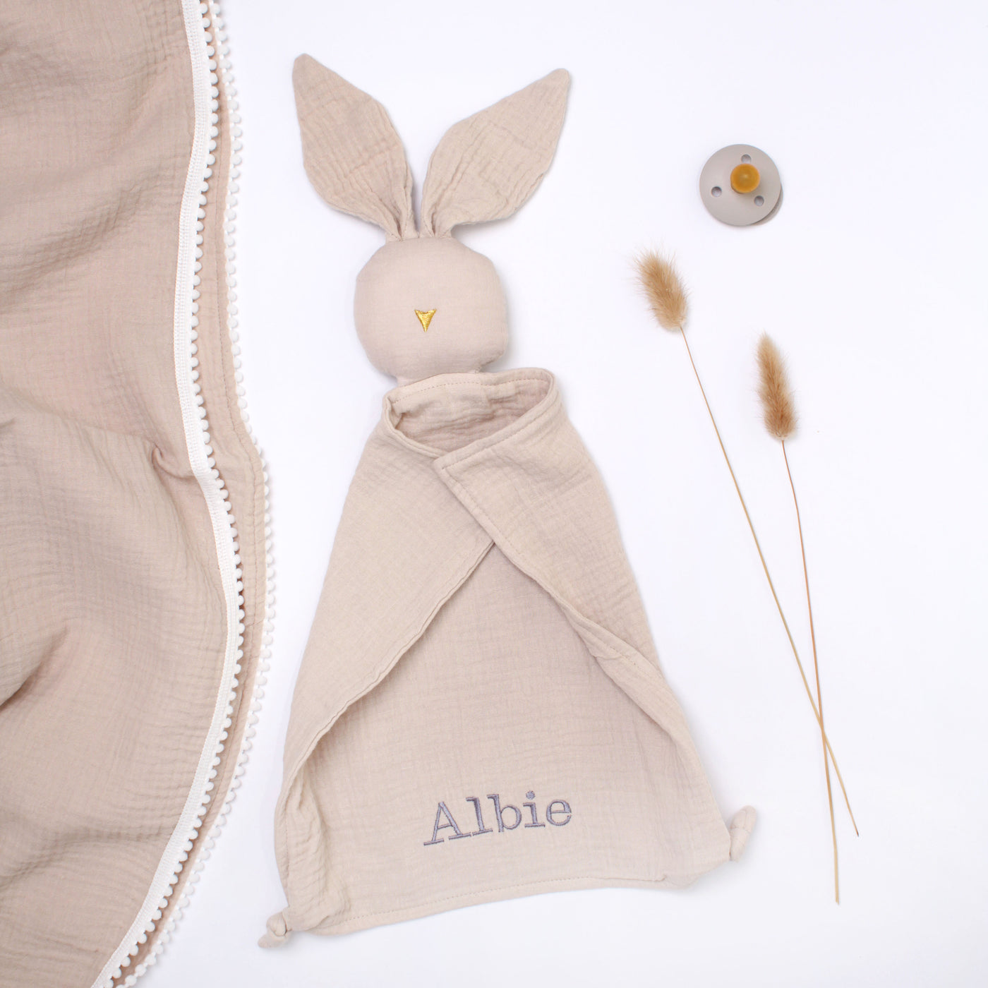 Personalised Stone Bunny Comforter