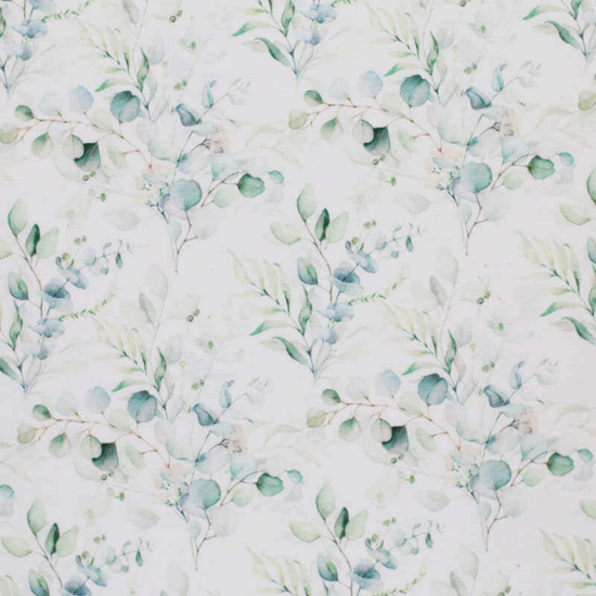 Delicate Eucalyptus Moses Basket Sheet