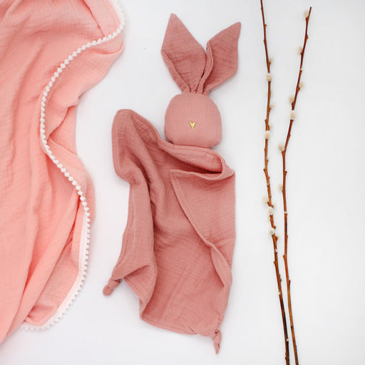 Dusky Pink Bunny Comforter