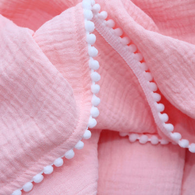Pink Pom Pom Swaddle