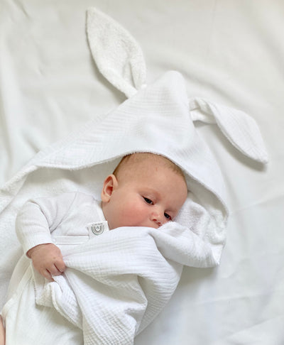 White Hooded Bunny Towel