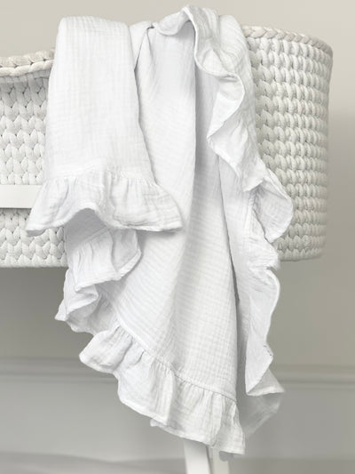 White Frill Blanket