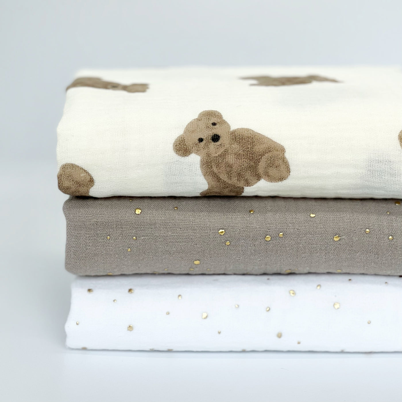 Little Bear Set of 3 Muslins